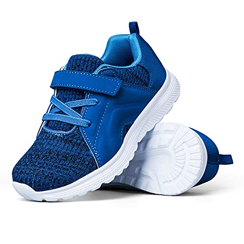 Runside Toddler Boys Girls Running Shoes Athletic Tennis Sneakers For Kids，Breathable And Lightweight 7 Blue #TOP2
