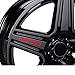 Accessori auto per auto 4 pezzi GT LINE Cerchioni per auto Adesivi decalcomanie Emblema, per PEUGEOT GT 407 408 508 2008 3008 4008 5008 RIFTER