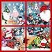 THOWALL Adesivi Natalizi Finestra Statico Natale Vetrofanie Addobbi Natale Adesivi, Rimovibile Adesivi Murali Fai da Te Finestra Sticke Natale Vetrofanie - 132PCS