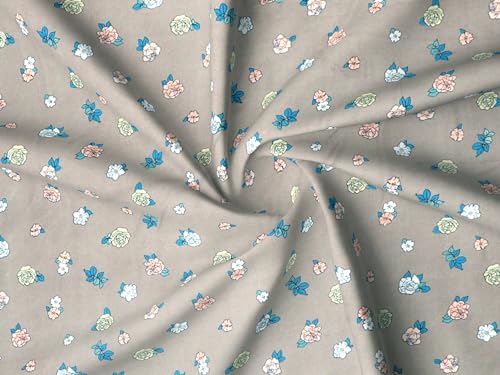 Image of RD TREND Presents Luxurious Glace Cotton Super Soft 210 TC 360 Elastic Fitted Bedsheets Single Bed Size (72 x 48 x 8 Inch) with 1 Pillow Cover Size (28 x18), Color- Beige, Floral