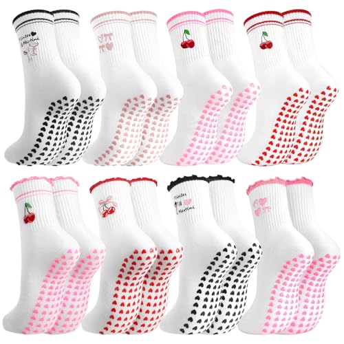 Image of Pilates Grip Yoga Socks for Women Cute Non Slip Socks