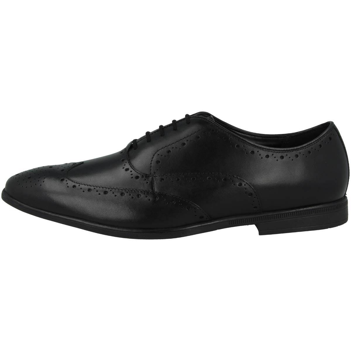 Clarks Mens Bampton Rhodes Black Leather Black Brogues - 8 UK (261521117) (B084DQNR4B) Amazon Price History, Amazon Price Tracker