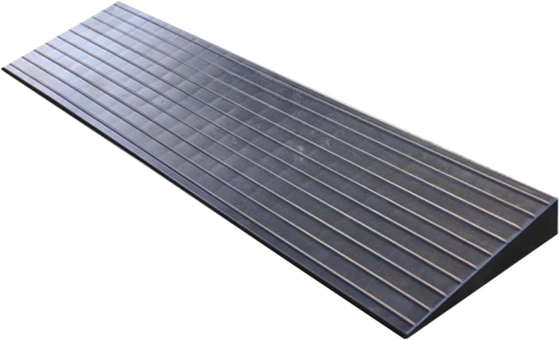 Rubber Wheelchair Ramp,Threshold Ramp for Sweeping Robot, Portable Ramps for Steps, Door Threshold Ramps(Black,80x18x3cm(LxWxH))