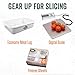 LEM Products BigBite 12 Inch Cast Aluminum Electric Meat Slicer Machine with Built-In Sharpener, Silver