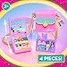 Barbie Trend Lights and Sounds Phone Set, 4-Pieces, Interactive Toy Phone, Toy Purse, Dress Up and Pretend Play, Kids Toys for Ages 3 Up by Just Play