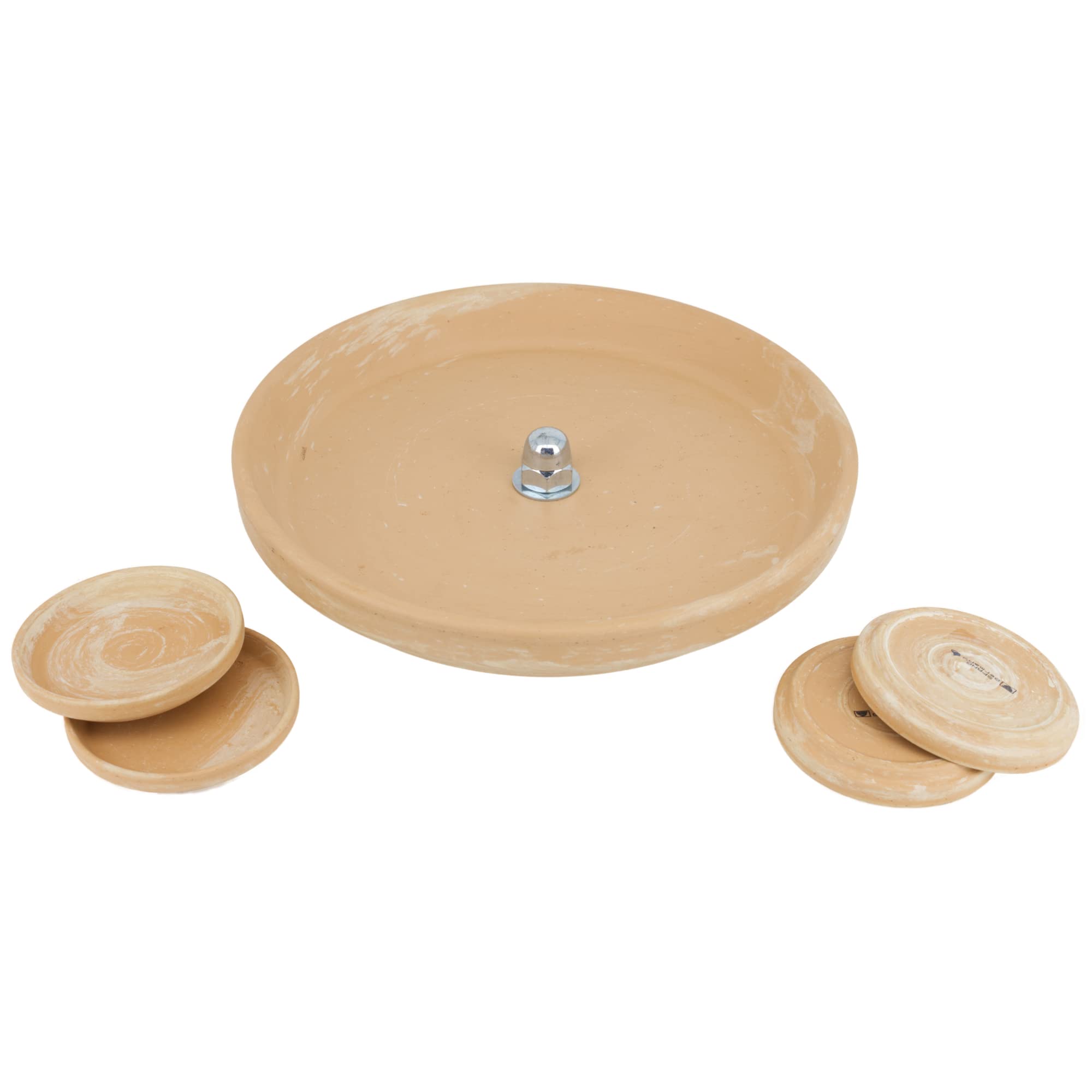 Advent Schale, Adventskranz, Adventsdeko für Winter/Weihnachten im Dekotrend aus Ton/Terrakotta - Hornet-Products Die Teelichtofen - Manufaktur (Marbled, Altrosa)