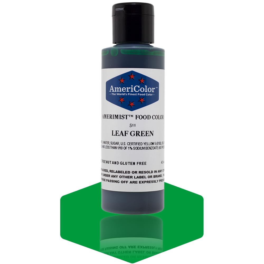 AmeriColor AmeriMist Leaf Green Airbrush Food Color, 4.5 oz