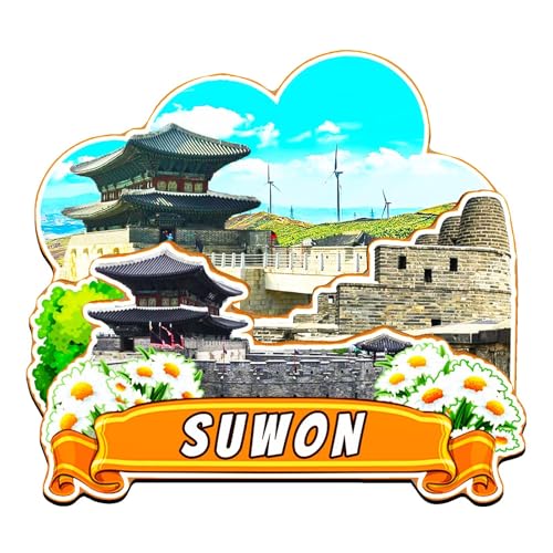 Orlybar 韓国 水原 装飾マグネット 3D 冷蔵庫 シティ 旅行 お土産 ツーリスト ギフト ハンドメイド クラフト 冷蔵庫 マグネット ホームデコレーション -5350のサムネイル