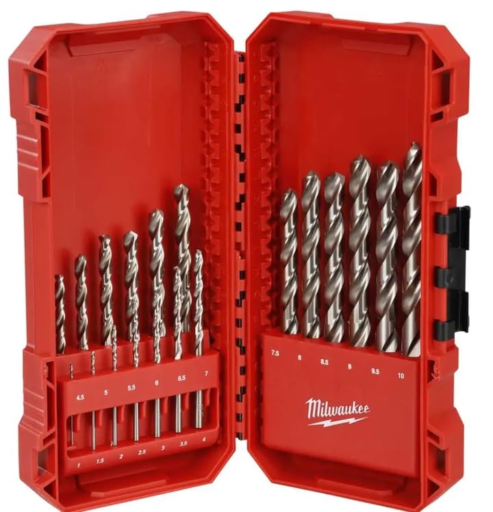 Milwaukee 4932499766 HSS-G ThunderWeb - Set di 19 punte per trapano