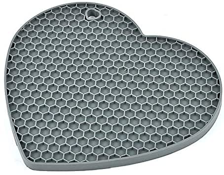 Image of Silicone Trivet for hot Dishes Pots and Pans Our Decorative Table Mats can be Used as Pot Holders and Oven Mitts Coasters Jar Openers (Pack of 4 Black)