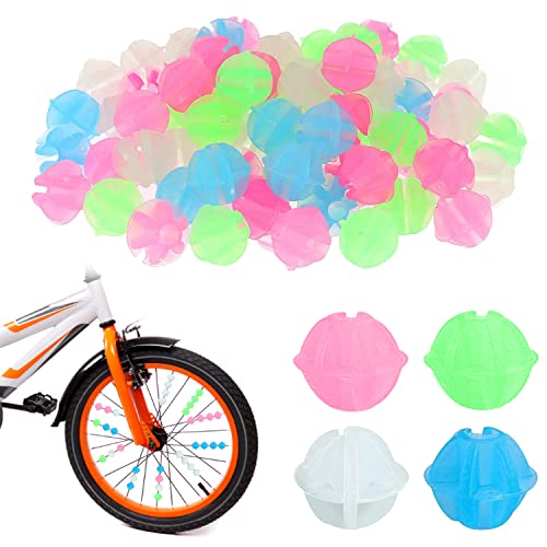 XLZJYIJ 180 PCS Perles Rayons Velo, Spoke Décoration Perle, Décoration Roue Vélo, Accessoires de Décoration de Bicyclette, Rayons de Roue de vélo Perles, Décoration de Rayons de Vélo pour Enfants Cover