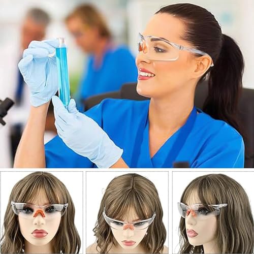 6-er Pack Schutzbrillen Transparent Mit Mit Klaren Gläsern Gumminase Schutzbrille Für Sicheren Schutz - Augenschutzbrille Sicherheitsbrille Laborbrille Kratzfeste Linsen Für Damen/Herren/Kinder