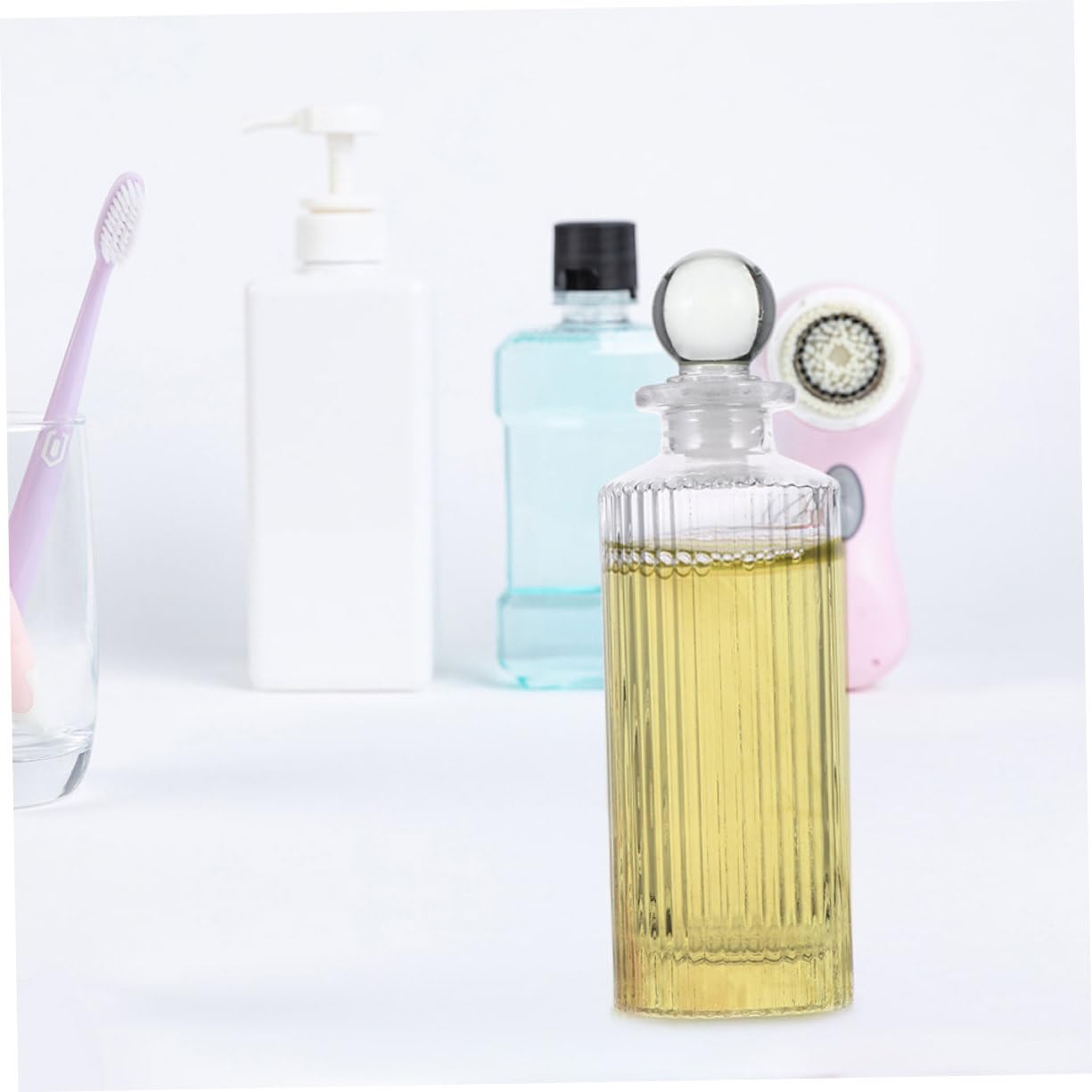 iplusmile Aromatherapie Diffuser Flasche Teiliges Duftöl Flakon mit Glasstöpsel Nachfüllbar Raumduft Dekorativ und Gleichmäßige Duftverteilung