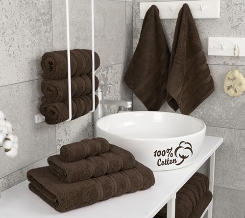 image for American Soft Linen Luxury 6 Piece Towel Set, 2 Bath Towels 2 Hand Tow