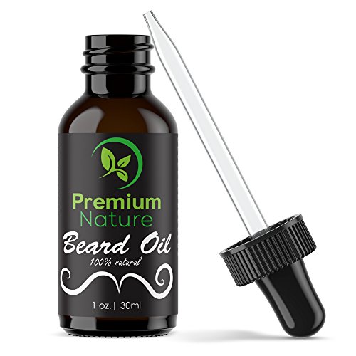 Beard Growth Oil for Men - Leave In Conditioner Balm Hair Growth Oil for Mustache & Beard, Natural Beard Care Kit Softener Soothe Wax Moisturize Skin & Hair Cream Castor Jojoba & More Essential Oils