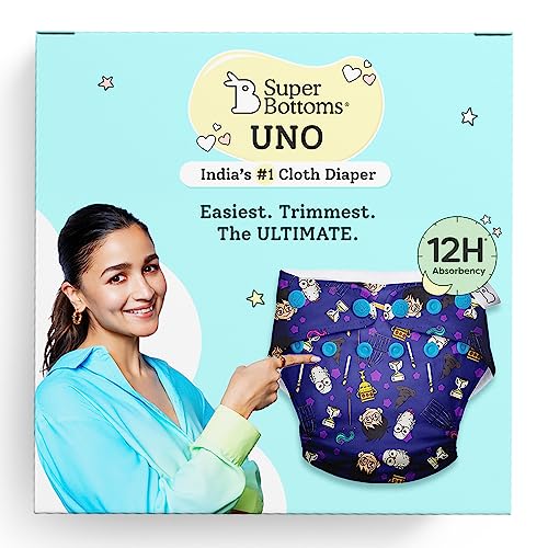 Image of SuperBottoms Reusable and Washable Cloth Diapers for babies - Cloth Diaper Freesize UNO- New Version