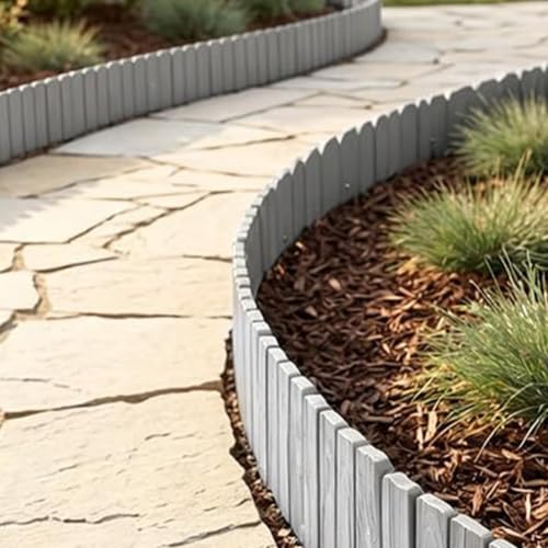Bordure de jardin décorative courte pour parterre et terrasse - 4