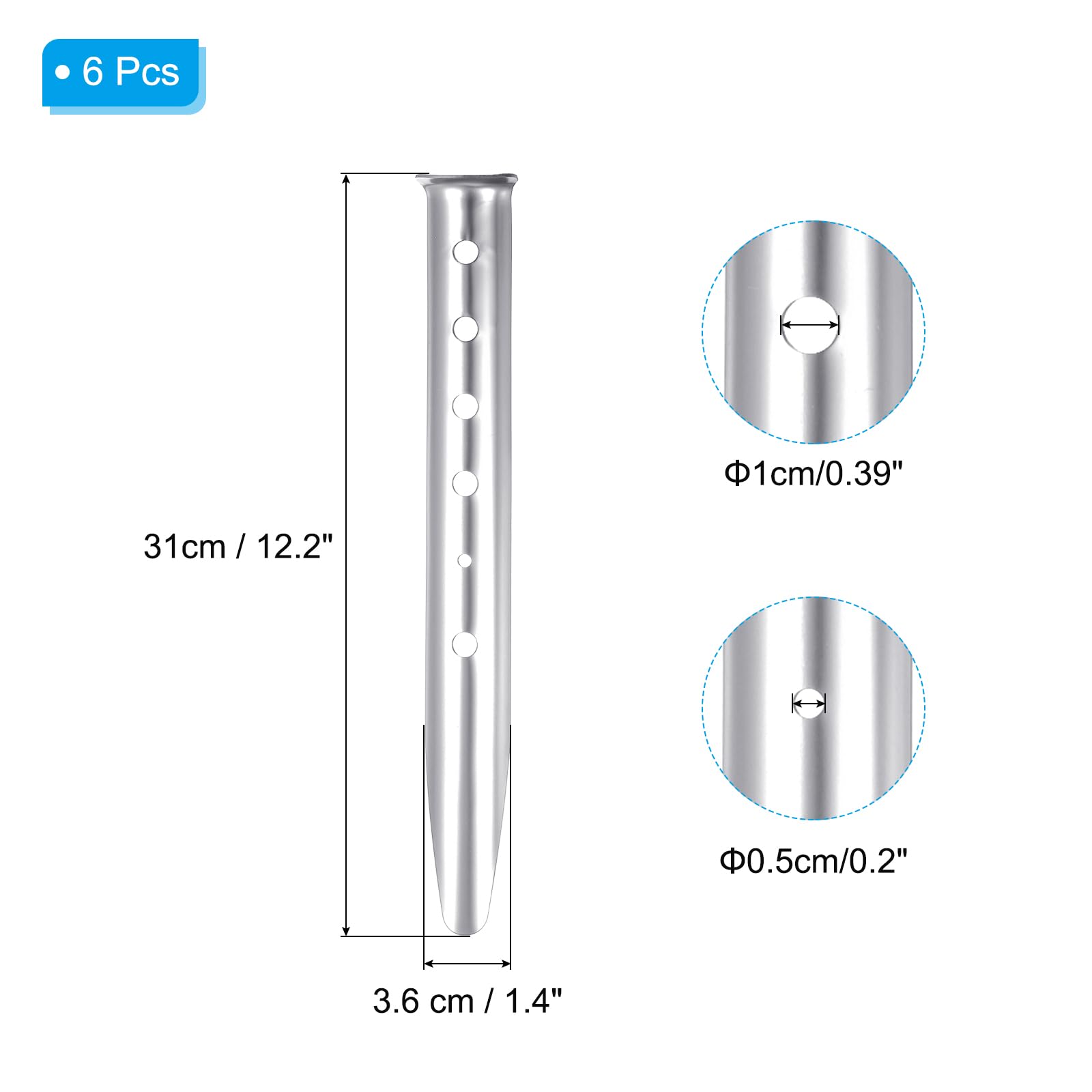 PATIKIL Aluminum Tent Stakes - Image 2