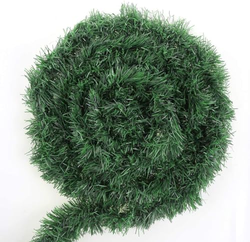 JOFONY 15,5m Guirlande de Noël, Guirlande artificielle en sapin, Décoration de Noël pour porte, Décoration de Noël pour intérieur et extérieur, Vert