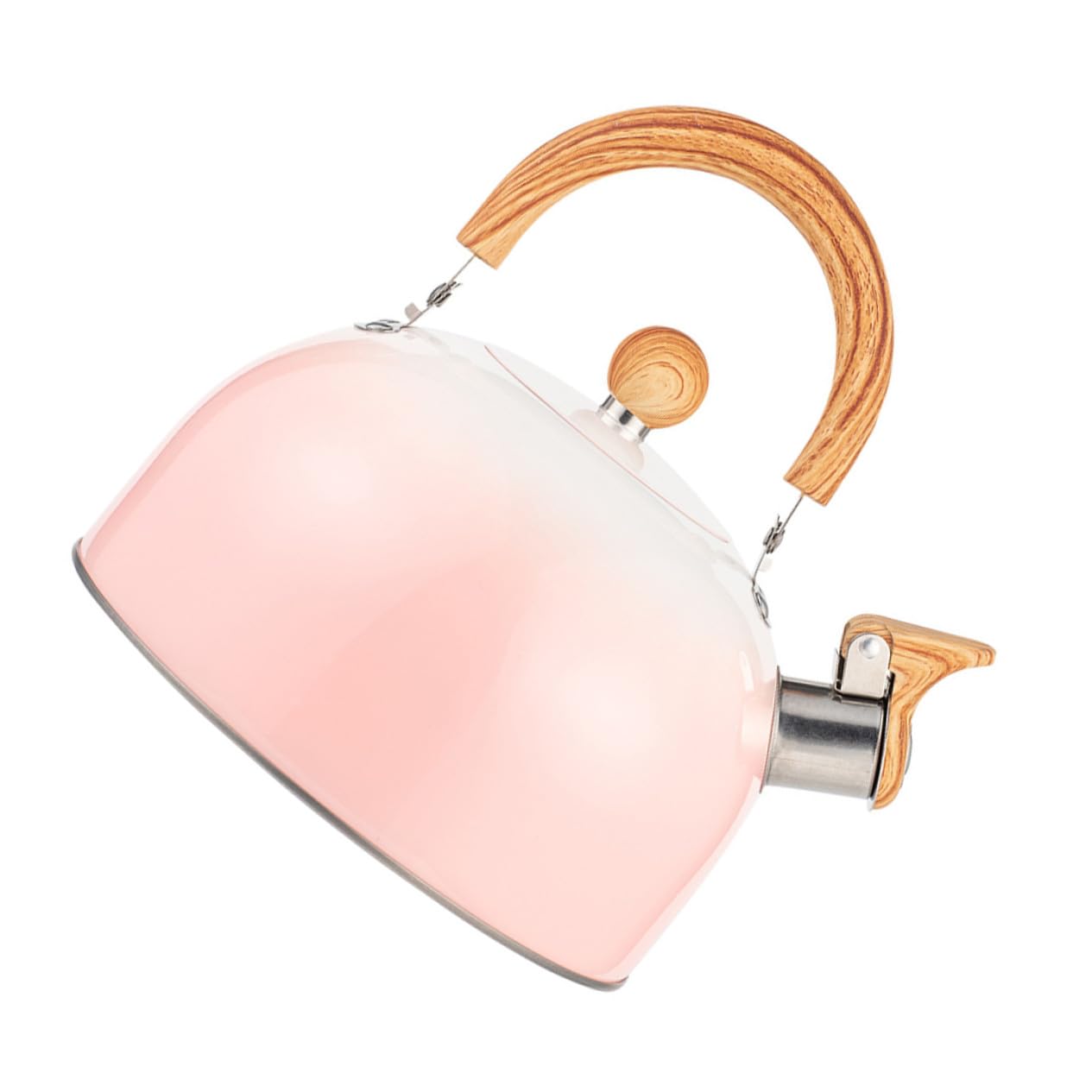 Hervidor de Agua con Silbato de Acero Inoxidable 3 L Rosa