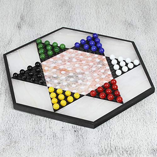 Novica Hand Crafted Marble And Onyx Chinese Checkers Family Game, Multicolor, Colorful Contrast' #TOP2