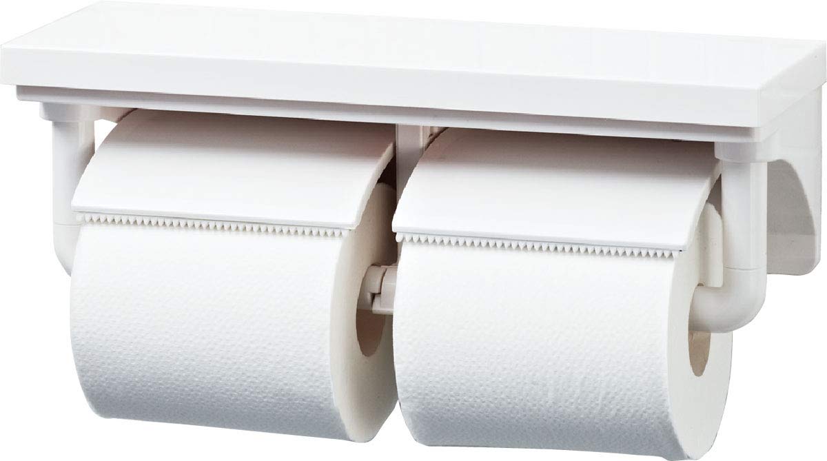 Amazon | LIXIL(リクシル) INAX 棚付2連紙巻器 ホワイト CF-AA64/WA 