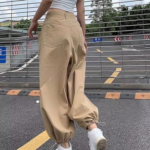 Uillui Baggy Cargo Pants Women Hip Hop Baggy Pants Loose Fit Wide Leg Cargo Pants Teen Girls Trendy Y2K Parachute Pants3