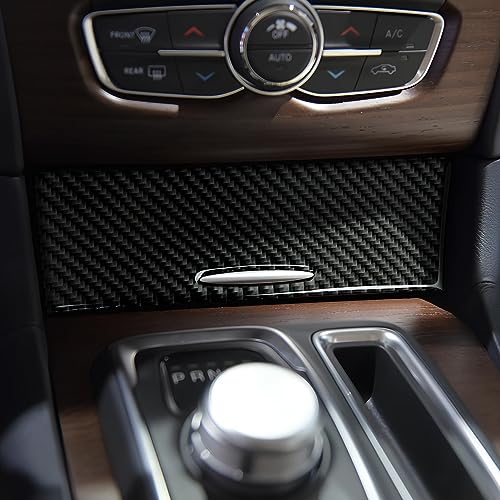 Image of Car Air Conditioning A /C Panel Decals for 2011-2014 Chrysler 300 / 300C / 300S / Limited /Base Accessories Carbon Fiber Interior Stickers