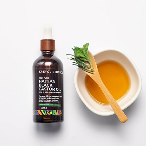 Miniatura 2 de KREYÒL ESSENCE Trío de crecimiento del cabello con aceite de ricino negro haitiano