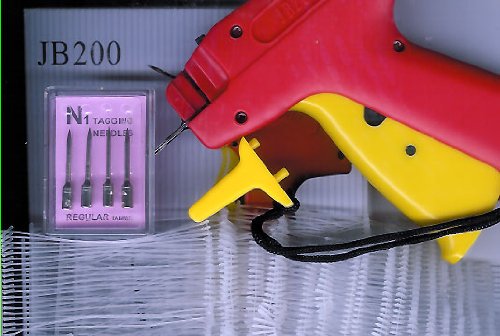Complete JB200 Standard Tagging Gun Kit with Gun plus 4 Replacement Needles and 1000 Barbs