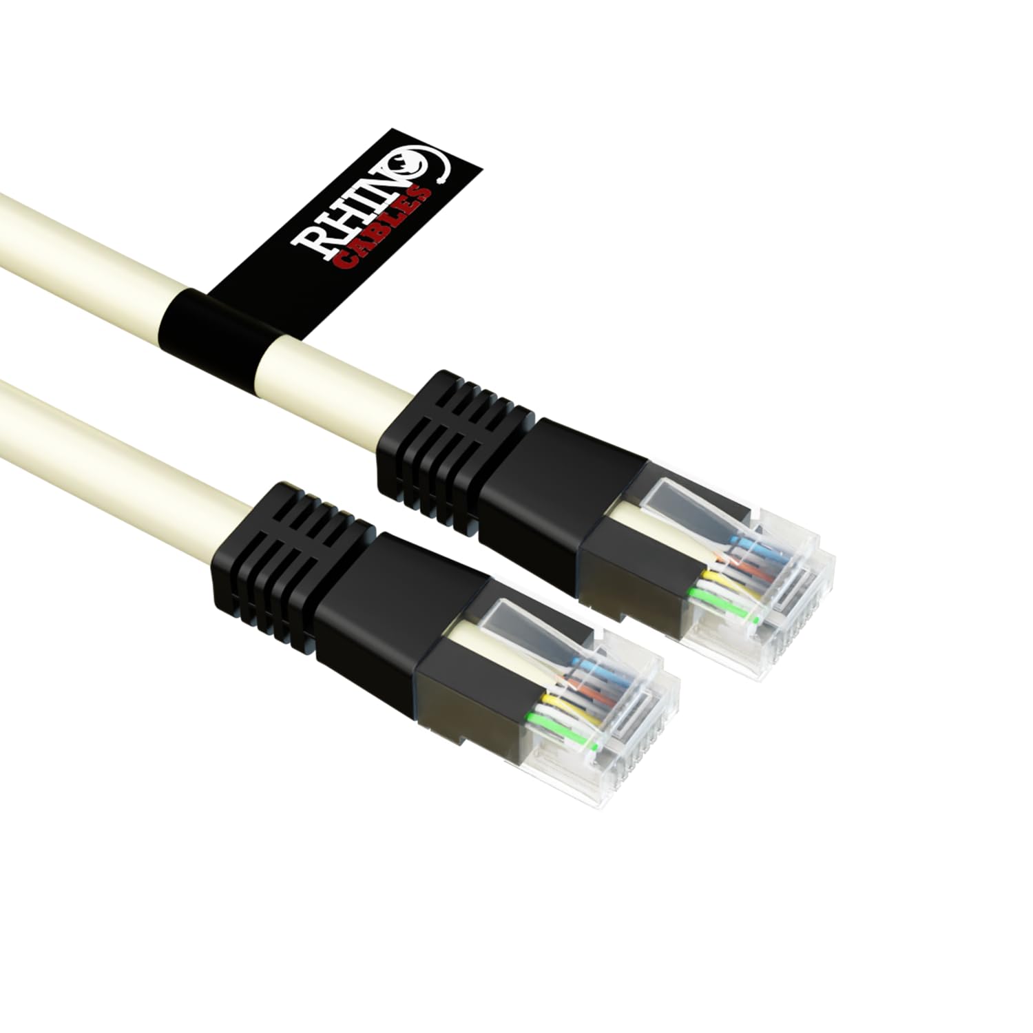 rhinocables - CAT6 Crossover Ethernet Cable | Gigabit for PC & Xbox | Direct Connect Network Solution | UTP Grey Lead with RJ45, Grey, 2m