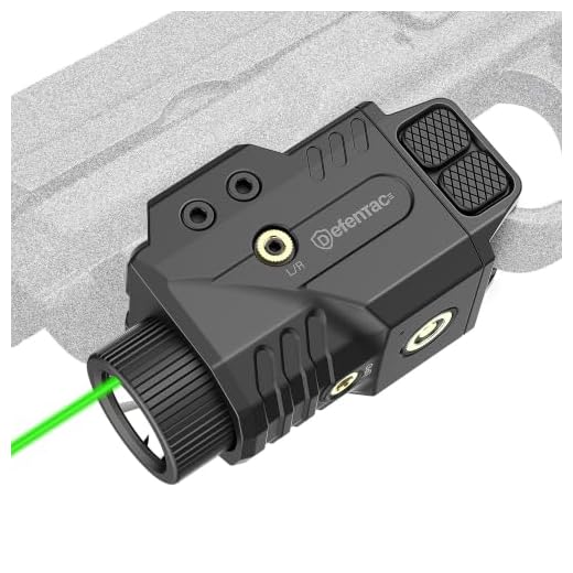 DEFENTAC 800lm Pistol Light with Green Laser for Railed Guns