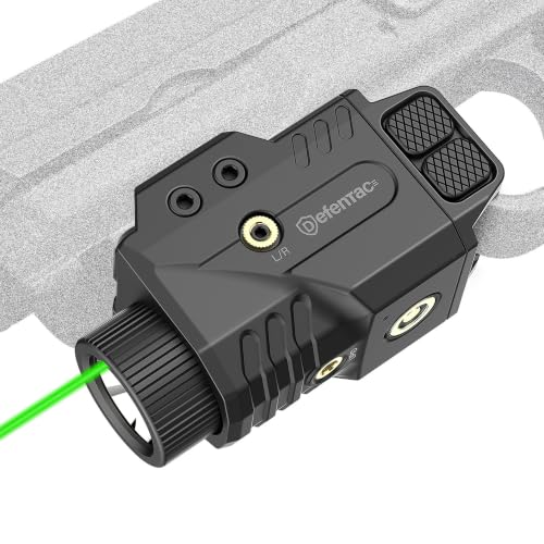 DEFENTAC 800lm Pistol Light with Green Laser for...