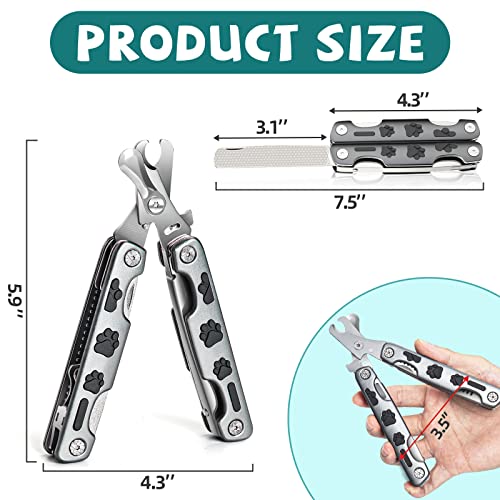 Pamlulu-Dog-Nail-Clippers-Trimmer-for-Small-Medium-Large-DogPet-Grooming-Tool-with-Quick-SensorNail-FileHair-Brush2Suitable-for-PetCats-RabbitsDogs