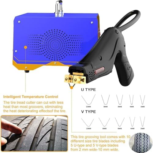 Máquina ranuradora de neumáticos de alta resistencia, cortador eléctrico para recauchutar y profundizar patrones de banda de rodadura en neumáticos todoterreno, herramienta de sorber de neumáticos
