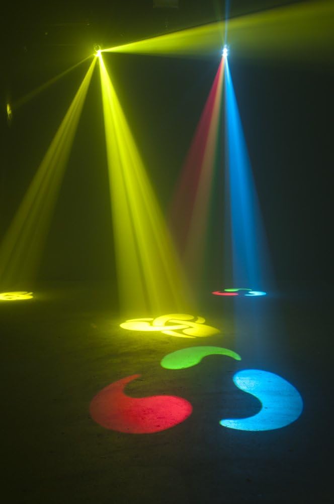 Compact Black LED Gobo Spotlight with Mirror Barrel
