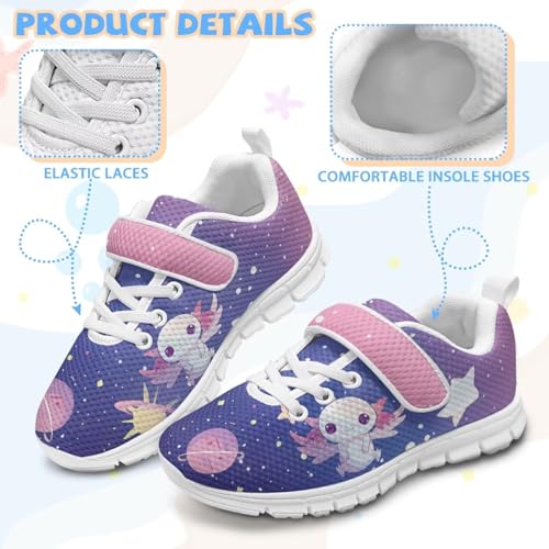 Yzaoxia Kids Running Shoes for Girls Walking Sneakers with Strap Slip On Footwear for School Gym Outdoor Size 11-Size 2.54