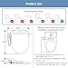 KERDE Electric Bidet Toilet Seat,Bidets For Existing Toilets,Rlongated,One-click Intelligent Operation, Warm Water Cleaning,Slow Close,Seat Cushion Keep Constant Temperature In Winter (Armrest)