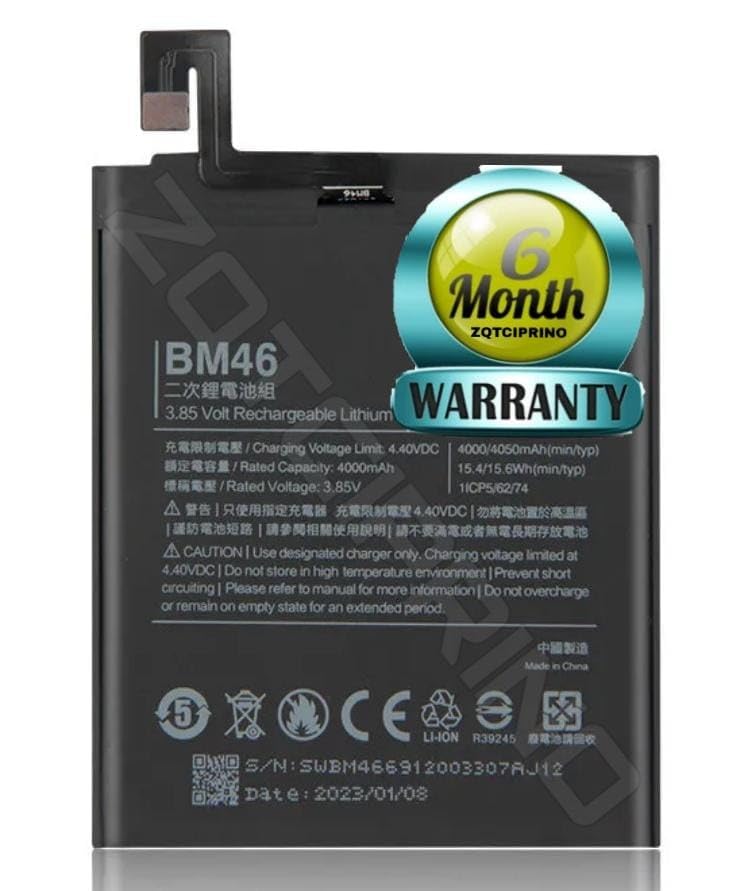 Image of Original BM46 Battery for Redmi Note 3 /3 Pro 2015116, 2015161 Battery with 6 Month warrenty**** (CC258)