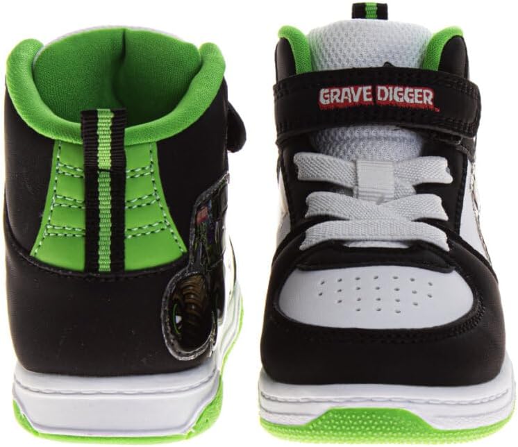 Character Boys High Top Sneakers Cars Monster Jam Paw Patrol Spider-Man Sonic Casual Athletic Strap Shoes for Toddler Size 6-10, 11-12 Little Kid - Image 3