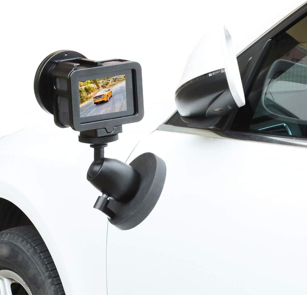 Holiday Deals 🛒 Magnetic Camera Stand Magnetic Foot Mini Ball Head Heavy Duty Metal Securely Attaches to Steel or Other Magnetic Surfaces