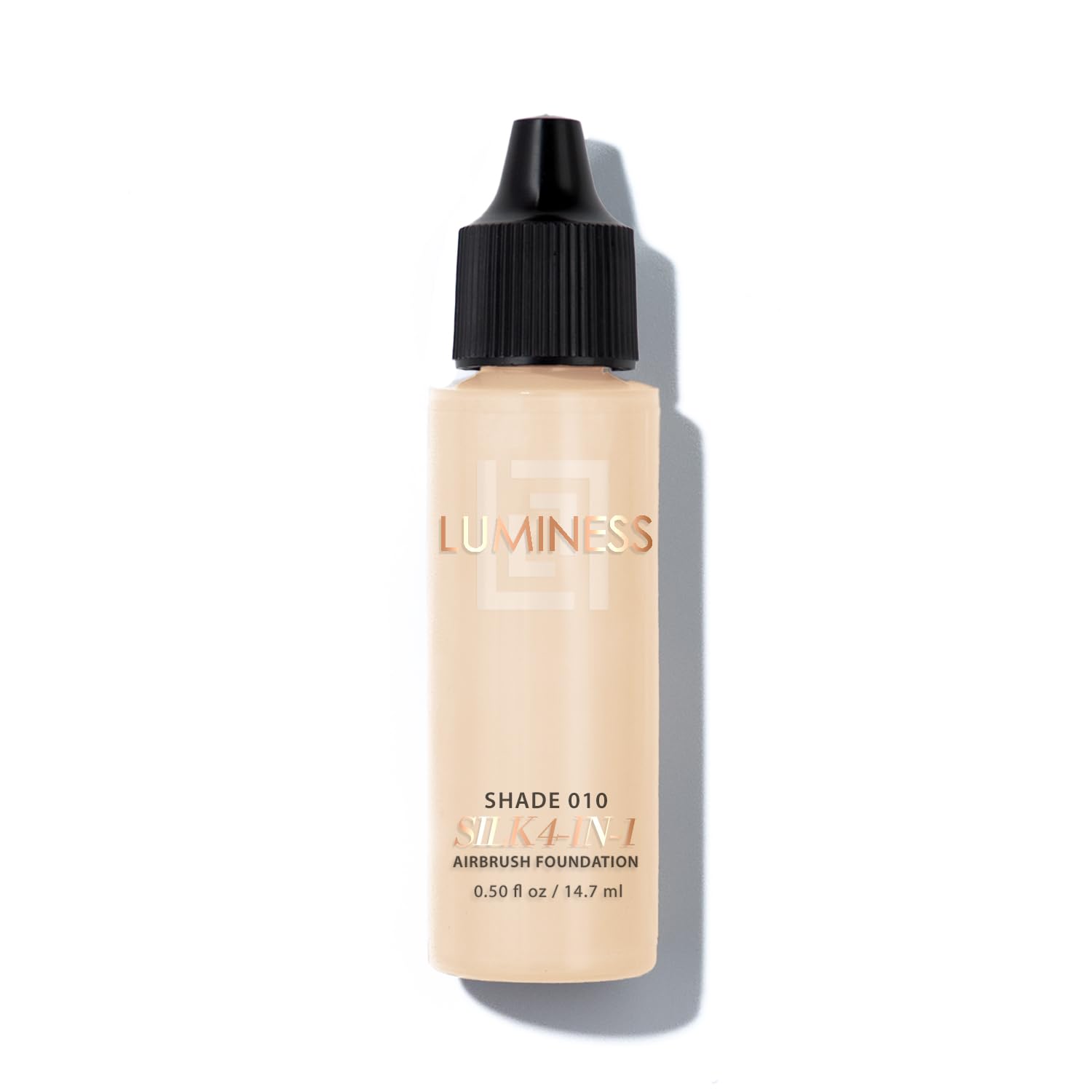 Luminess Air Silk 4-In-1 Airbrush Foundation- Foundation, Shade 010 (.5 Fl Oz) - Sheer to Medium Coverage - Anti-Aging Formula Hydrates and Moisturizes - Professional Makeup Kit for Cordless Air Brush
