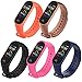Ventdest Correa Compatible con Xiaomi Mi Band 4 Xiaomi Mi Band 3, 5 Piezas Pulseras Reloj Recambio Silicona Suave para Xiaomi Mi Band 4 / Mi Band 3