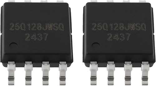 SING F LTD 2pcs W25Q128JWSQ 128Mbit chip de memoria flash serie SOIC-8 Paquete interfaz SPI para sistemas integrados y aplicaciones de