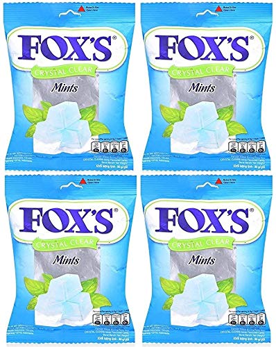 Nestle Fox's Crystal Clear Mints 90 g Each - Pack of 4