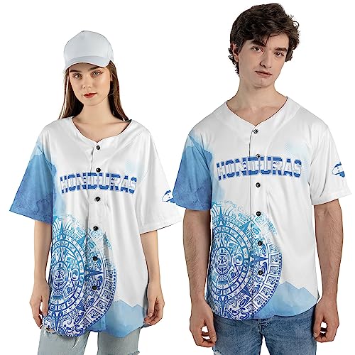 Camiseta personalizada de béisbol Honduras para hombre y mujer miniatura 2