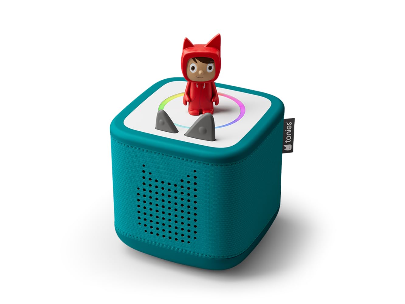 tonies Toniebox 2 Boite à Histoire pour Enfant, Musiques et Jeux 1 à 9 Ans, Ecoute, Apprends, Joue, Robuste & Facile à Utiliser, 1 Figurine Rubie, Vert Océan