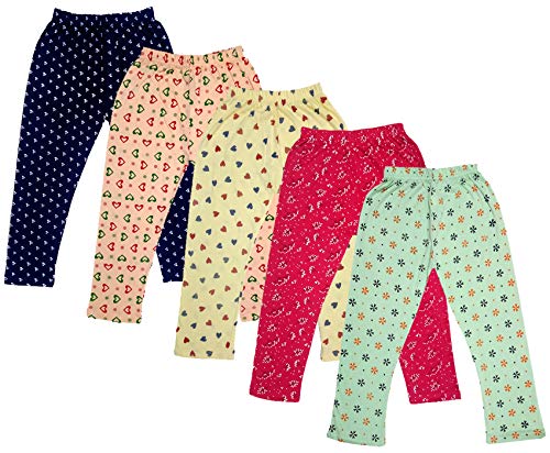Image of indi weaves Girls Super Soft Cotton Solid Capri Pants Pack of 2