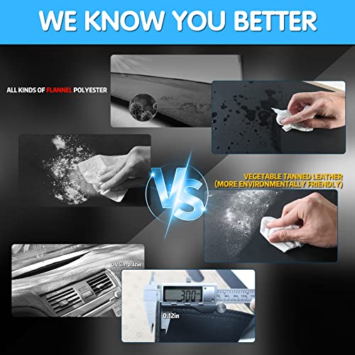 Naseya Car Dashboard Cover,Leather Anti-Slip Dash Cover Mat For Lexus Is250 Is350 2006-2011,Interior Dash Board Protecter Covers (Black Line) #TOP2