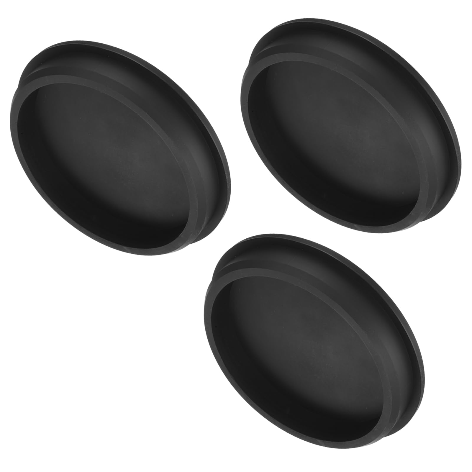 uxcell High Temp Silicone Plug Mount Dia 113.6mm/4.47 inch t Shaped Rubber Stopper Hole Plugs for Powder Coating Plating Waterproof Plugs Sealing Plugs Black Pack of 2(OD 122mm)